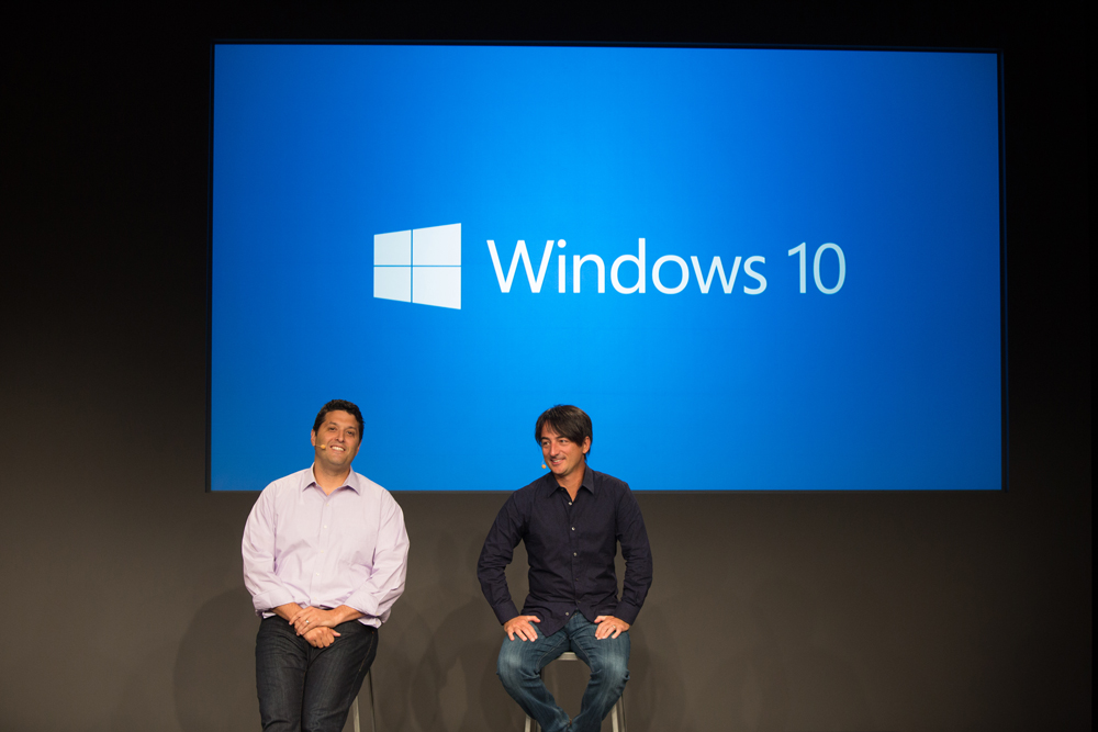 Terry Myerson e Joe Belfiore, vice-presidentes da Microsoft