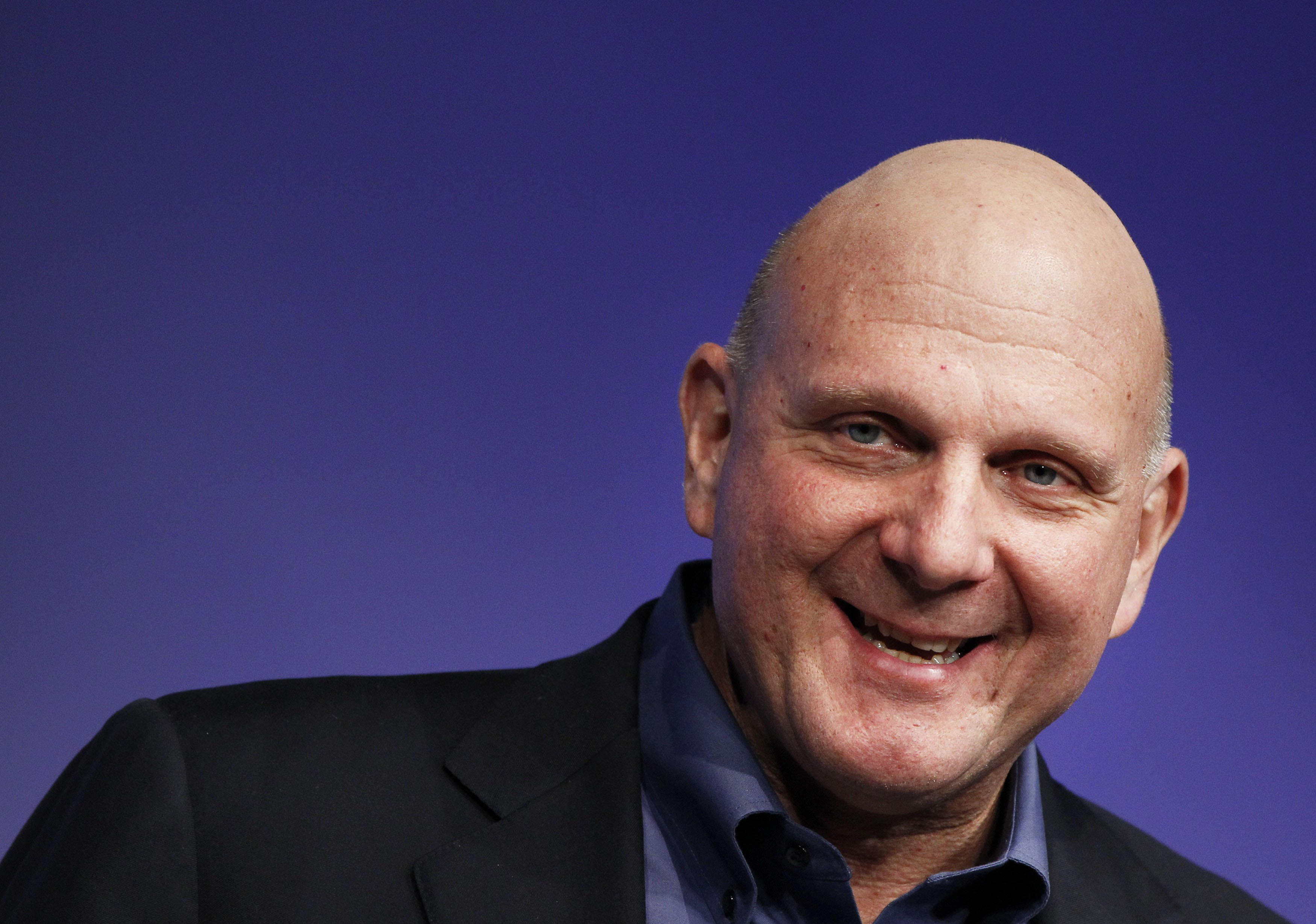 File photo of then Microsoft CEO Steve Ballmer speaking at the launch of Windows 8 operating system in New York